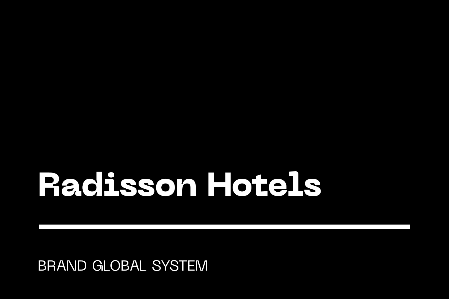Brand global system — Radisson Hotels